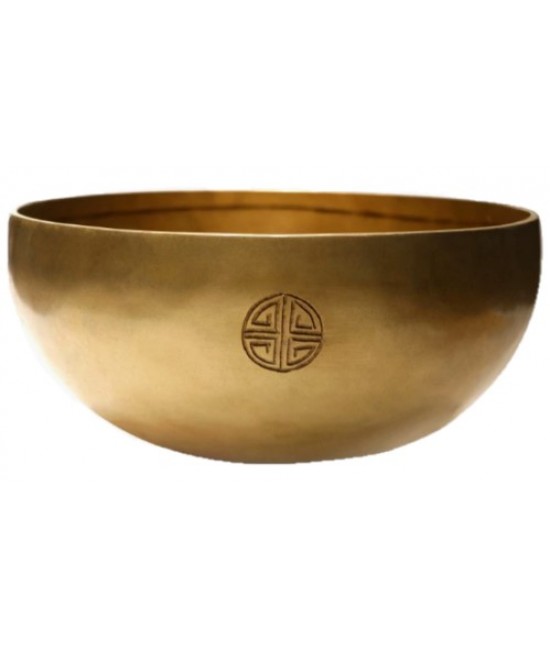 18CM 尼泊爾手工 滿月頌缽 黃銅款 Full Moon Singing Bowl